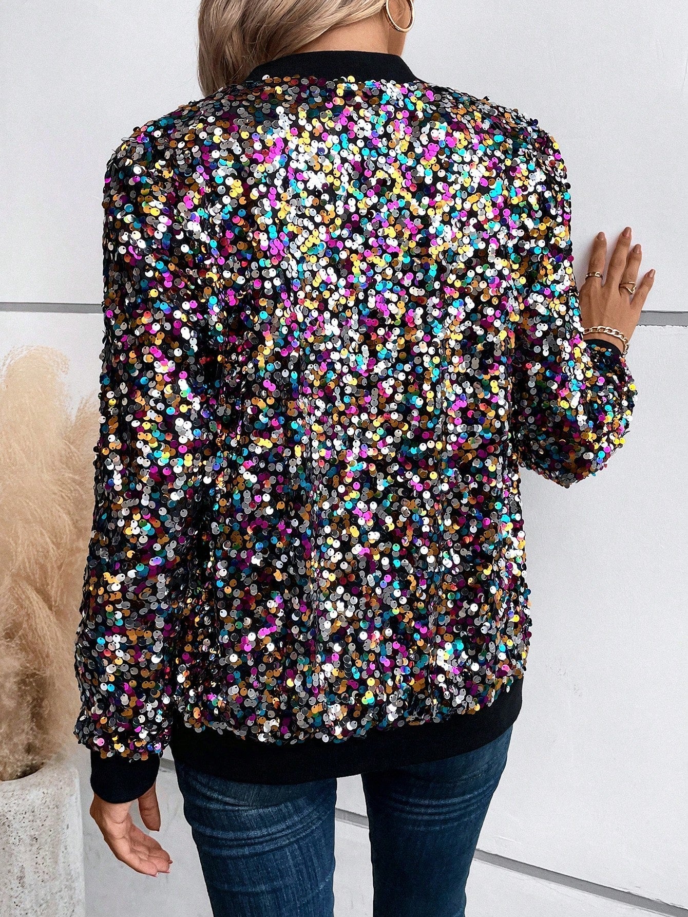 Lune - Jacke mit glänzenden Pailletten