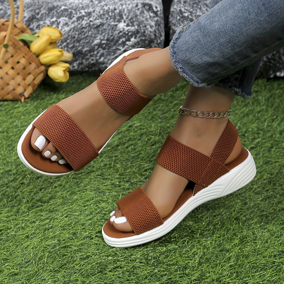 Emilia – Leichte Stretch-Sandalen
