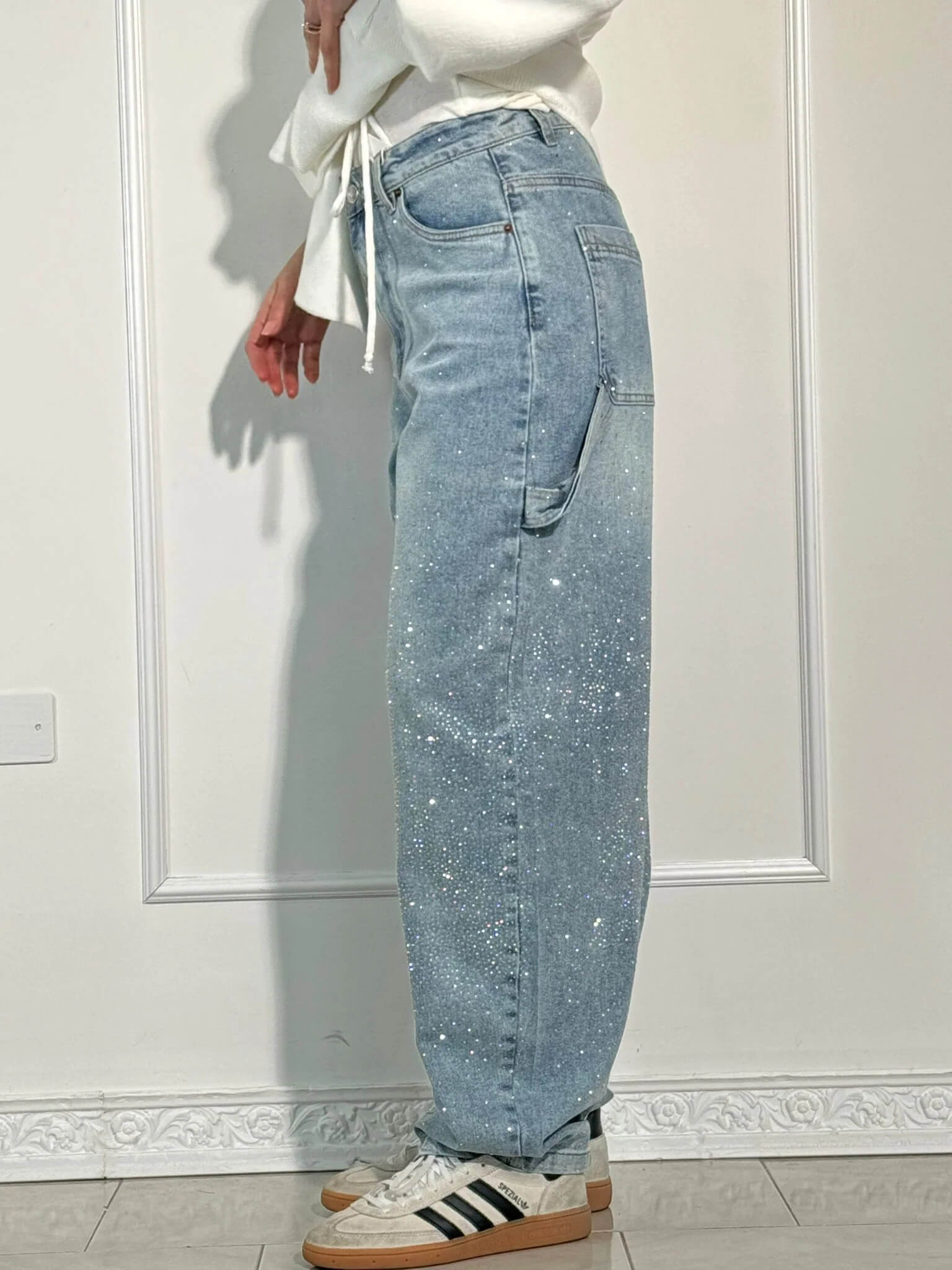 Martina - Jeans mit Rautendetails