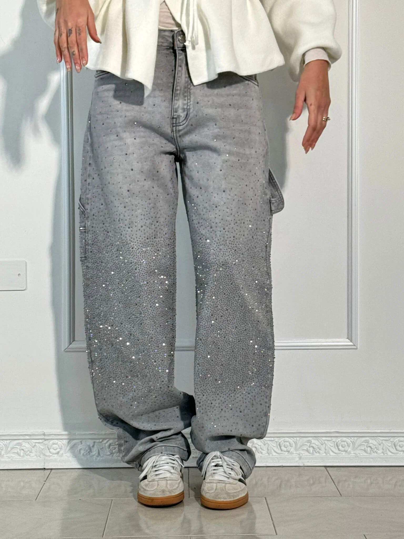 Martina - Jeans mit Rautendetails
