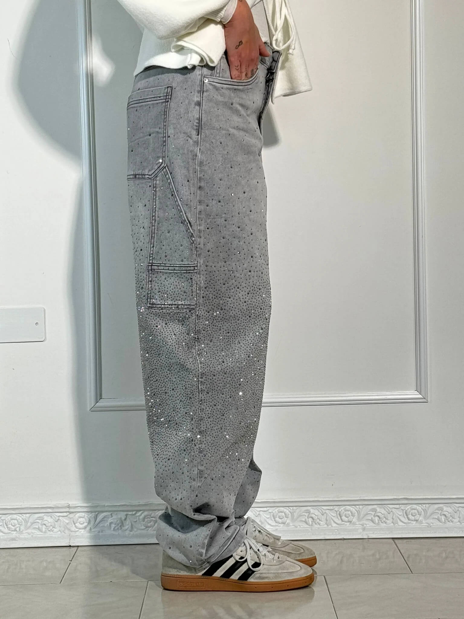 Martina - Jeans mit Rautendetails