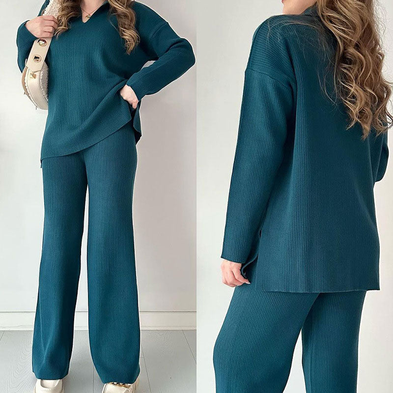 Ivana – Stylischer V-Ausschnitt-Anzug