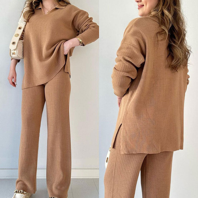 Ivana – Stylischer V-Ausschnitt-Anzug