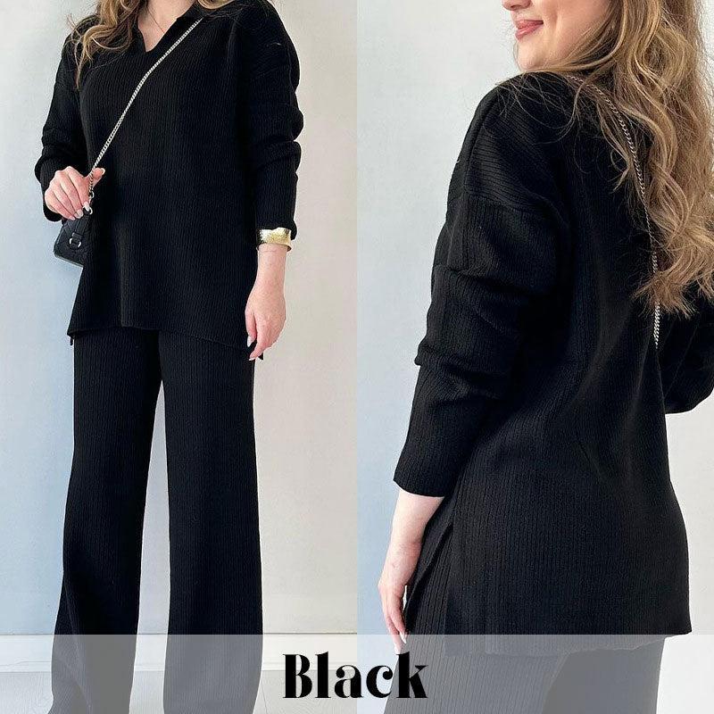 Ivana – Stylischer V-Ausschnitt-Anzug